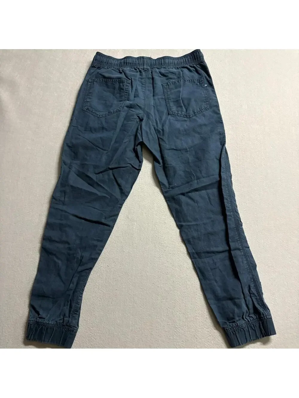 JackThreads Mens Jogger Pants Size M Navy Blue Cotton Drawstring Elastic Waist